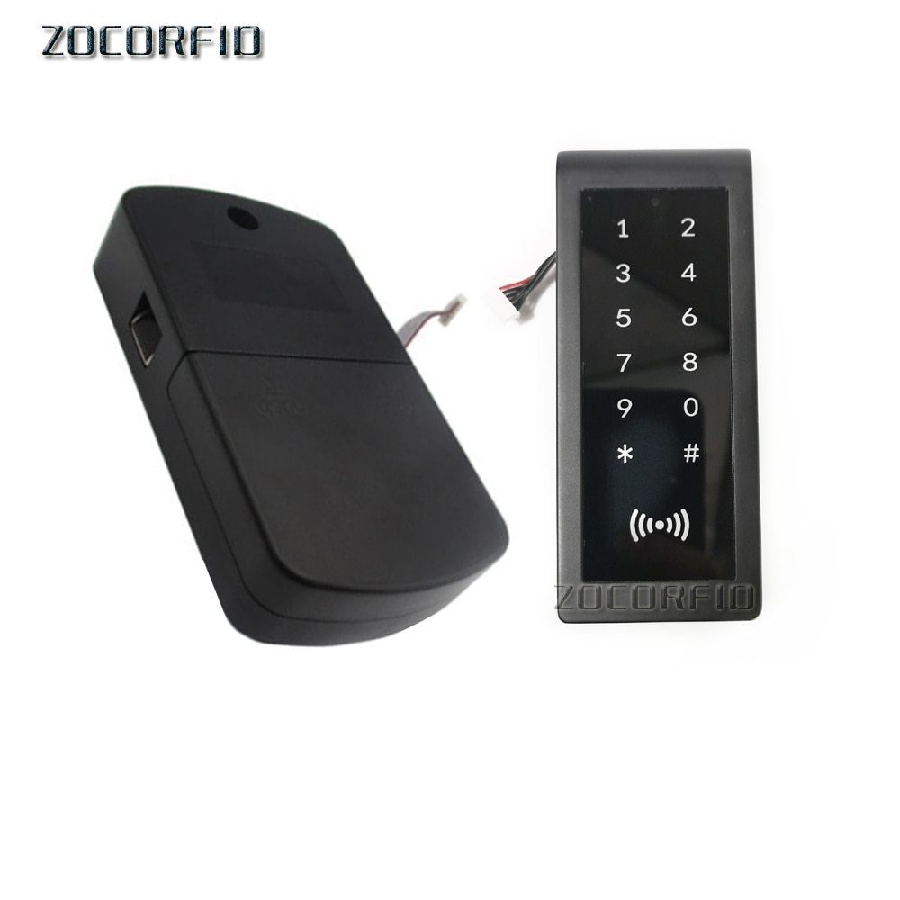metal case 13.56MHZ NFC & Password Door Lock Electronic Password Cabinet Smart Lock Locker Hotel Lock File Lock