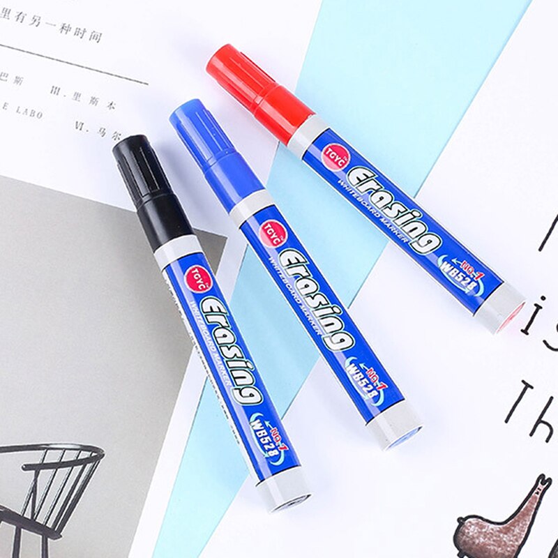 Marker Vilt Markeerstift Zwart Uitwisbare Whiteboard Voor Kantoor School Accessoires