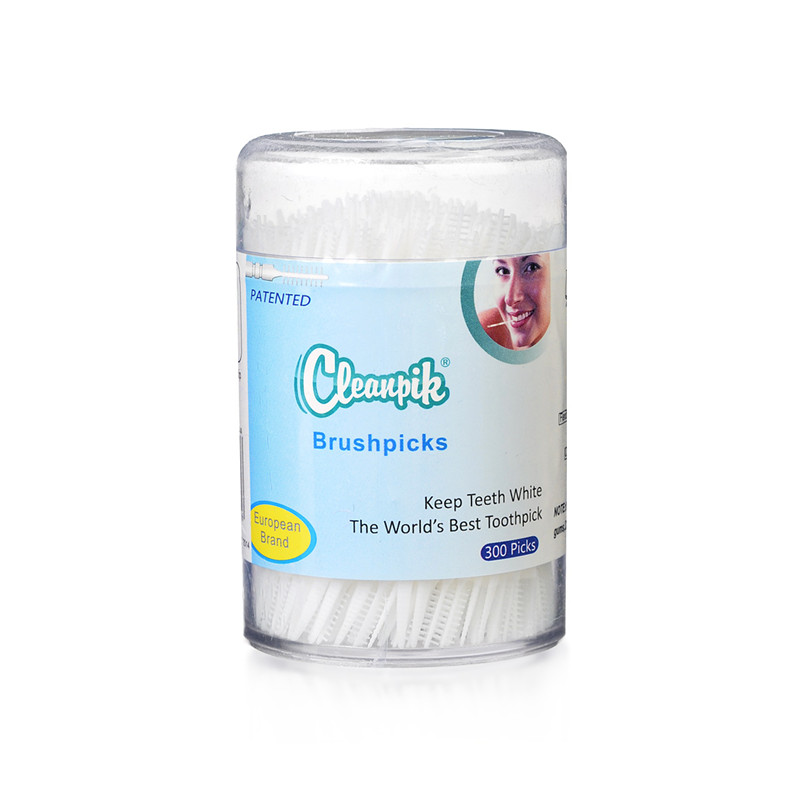 3 pakker plastik tandstikker børste hår 900 stk i æske bærbar miljøvenlig ingen lugt