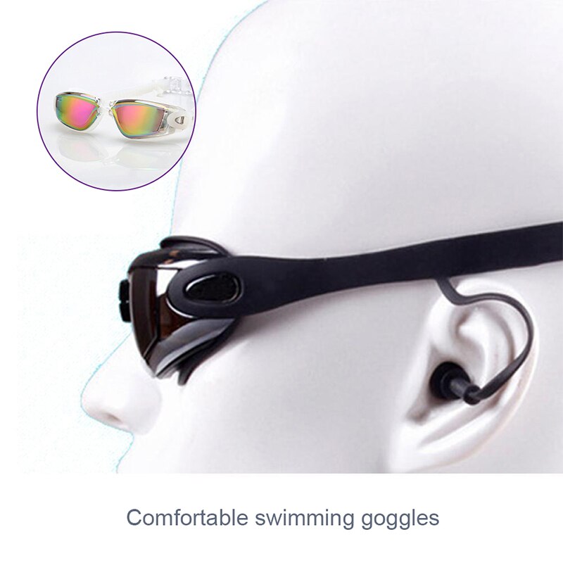 Nowy regulowany gogle gogle pływackie anty-mgła ochrona UV dla dzieci wodoodporny silikonowy lustrzane okulary pływackie