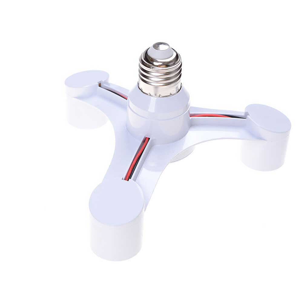 Lamp Socket 3 In 1 Base Socket Splitter Led Light Bulb Lamp Adapter Houder Voor E27 Om 3E27 JDH99