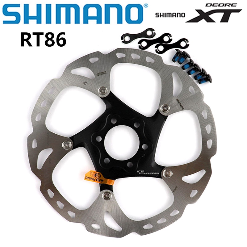 Shimano xt sm  rt86 is punkt teknologi bremseskive 6 bolt  m8000 terrengsykler skive shimano  rt86 160mm 180mm 203mm mtb sykkel