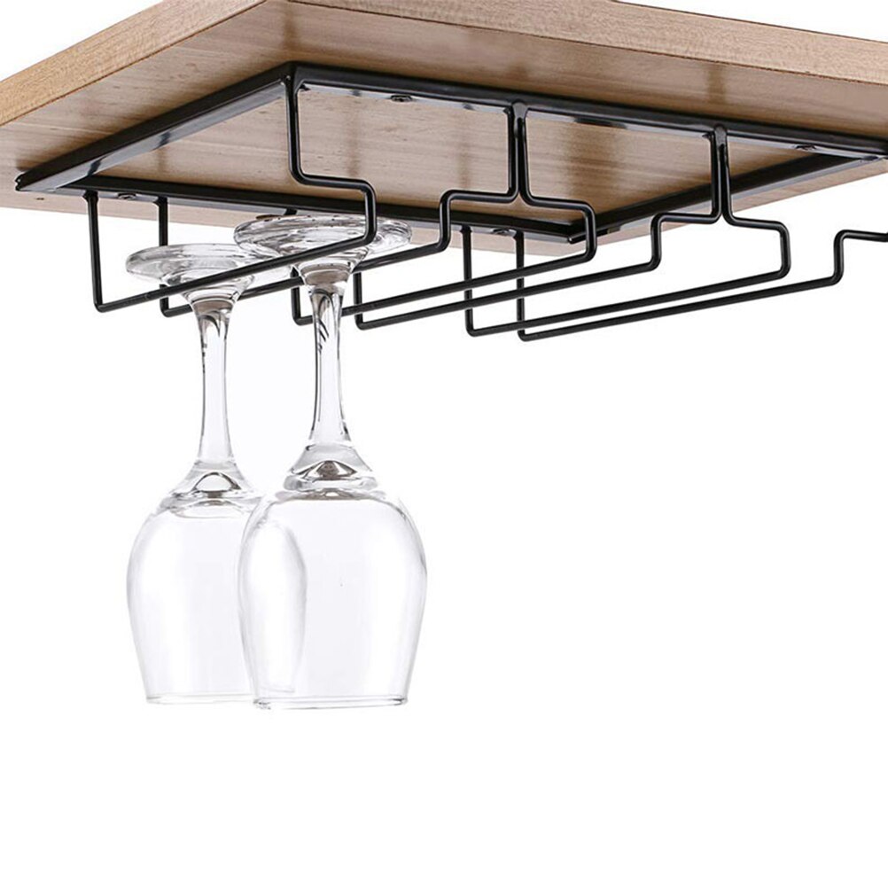 Jern kunst glass koppholder nyttig vinglass rack vinglass henger vinglass hengende stativ til bar hjemme