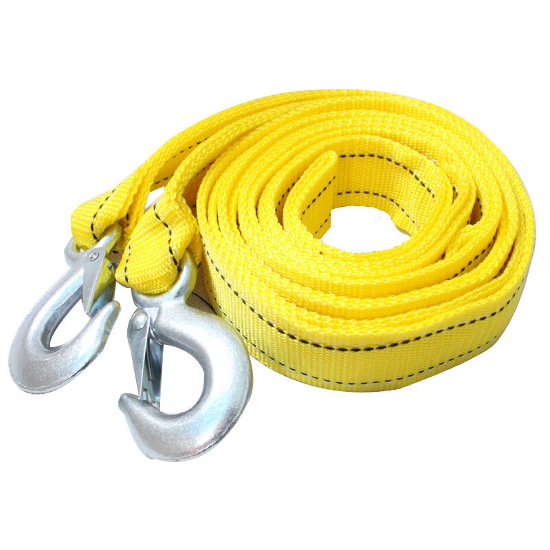 3/4/5m Heavy Duty 3/5/8 tons Ton Car Tow Cable Towing Pull Rope Strap Hooks Van Road Recovery Various Tensioning Belts: Double4m