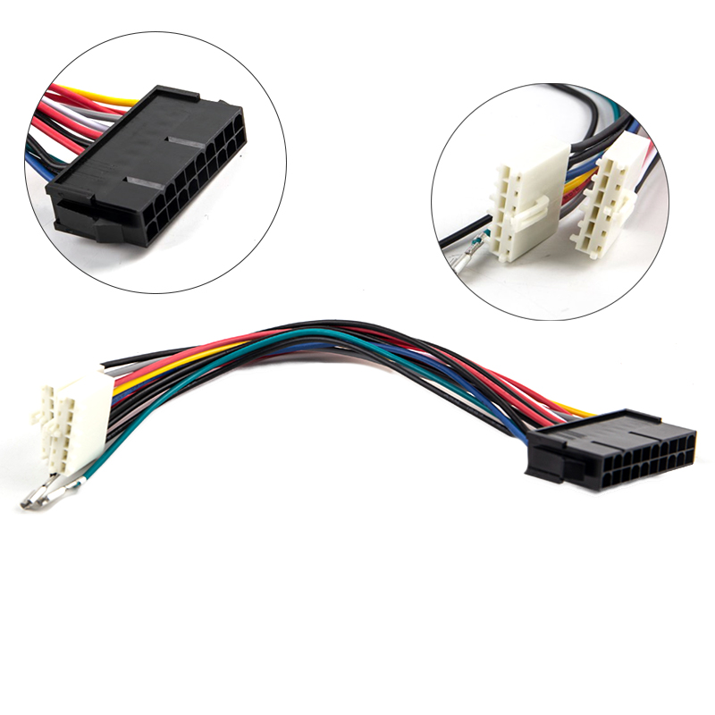 Cable de alimentación ATX de 20 pines a 2 puertos, convertidor de 6 pines para ordenador, 286, 386, 486: Default Title