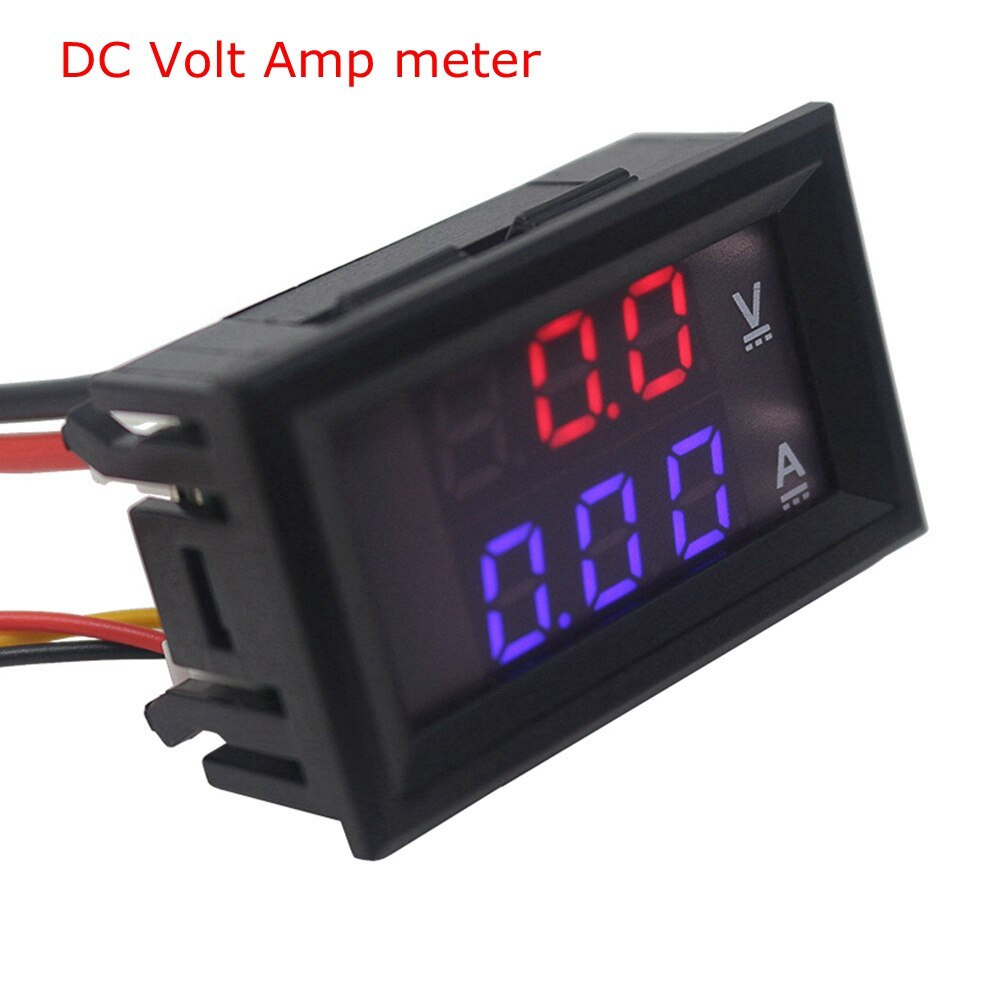 Ledet  dc 0-100v / 10a digitalt dc voltmeter amperemeter bil amp volt meter gauge motorcykel: Dc volt forstærker meter