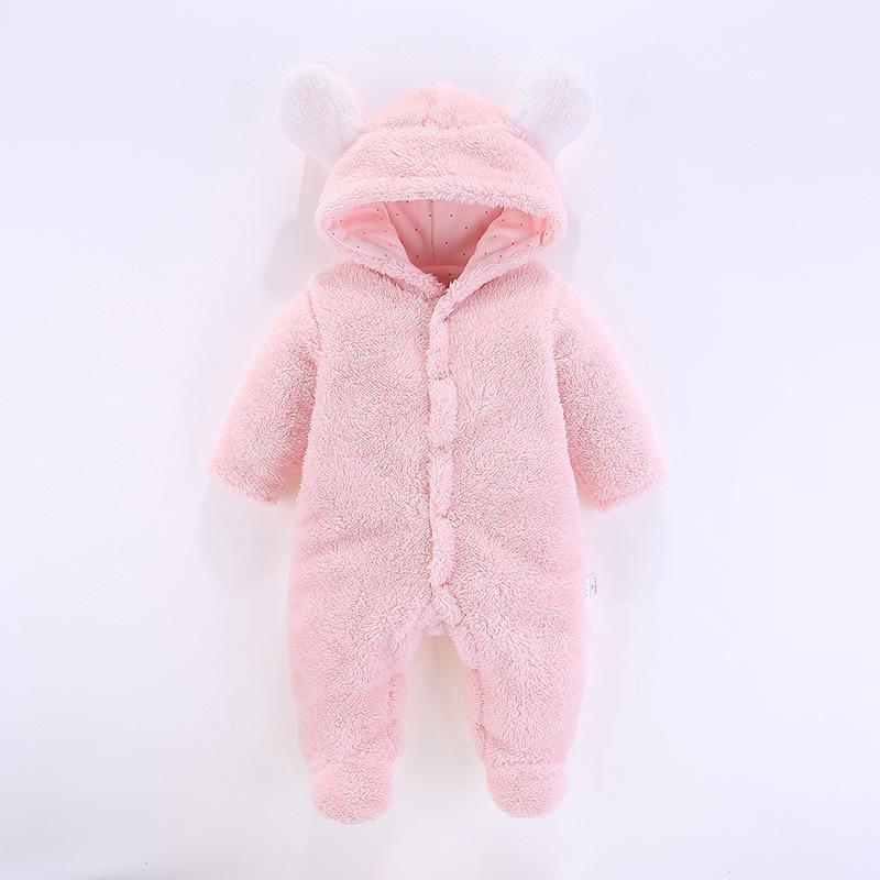 Pasgeboren Baby Winter Kleding Baby Baby Meisjes kleding soft fleece Uitloper Rompertjes pasgeboren-12 m Jongen Jumpsuit 7479: 1 / 9m