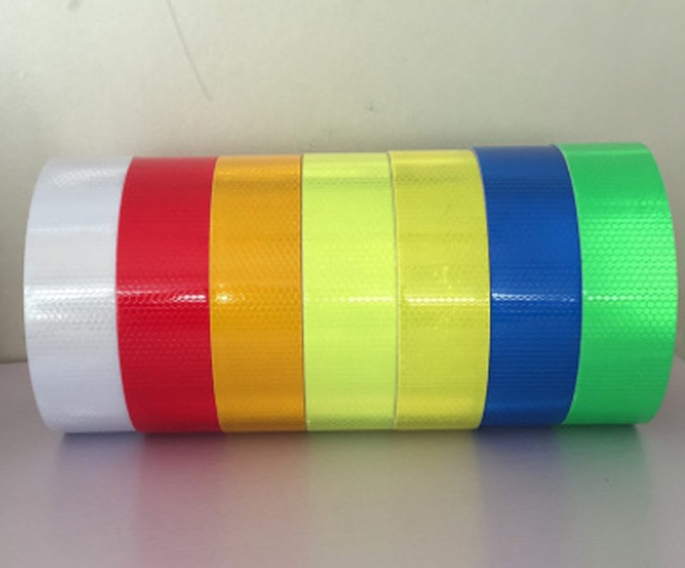 45m Reflective Lattice Luminous Paper Body Sticker Logo Warning Strip PVC Material Super Waterproof and Good Adhesion