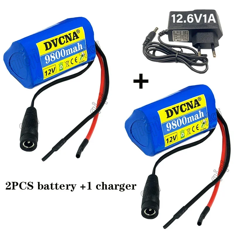 12V 9800mAh 3S1P Lithium Battery 18650 Lithium Battery Pack Protects The Rechargeable Board.with 12.6V1A Charger.: PURPLE