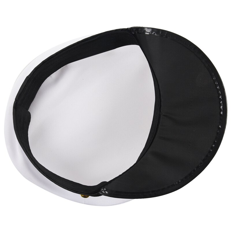 Adulte Yacht bateau capitaine chapeau marine casquette bateau marin déguisement fête déguisement noir + blanc