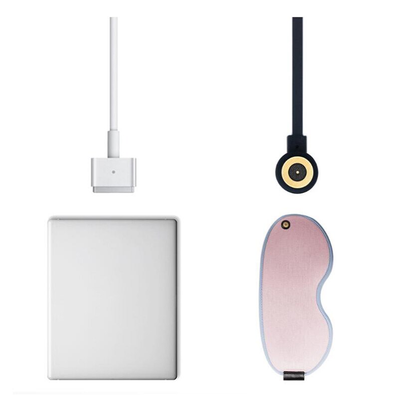 Mascarilla de vapor eléctrico con USB, máscara de algodón para los ojos, Control de temperatura, almohadillas para los ojos