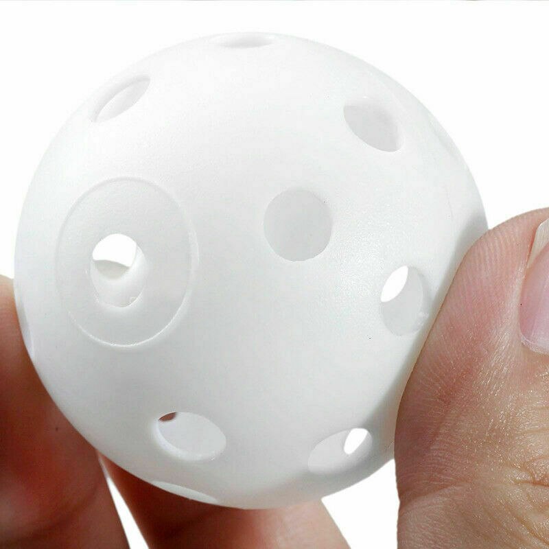 10 Pcs Hollow Golf Practice Balls Plastic 41mm Portable Durable for Sports Training &T8