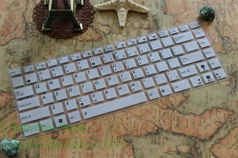 Silicone Laptop Keyboard Cover Skin - 14 inch Ultra-thin Dustproof Waterproof for Asus Laptops