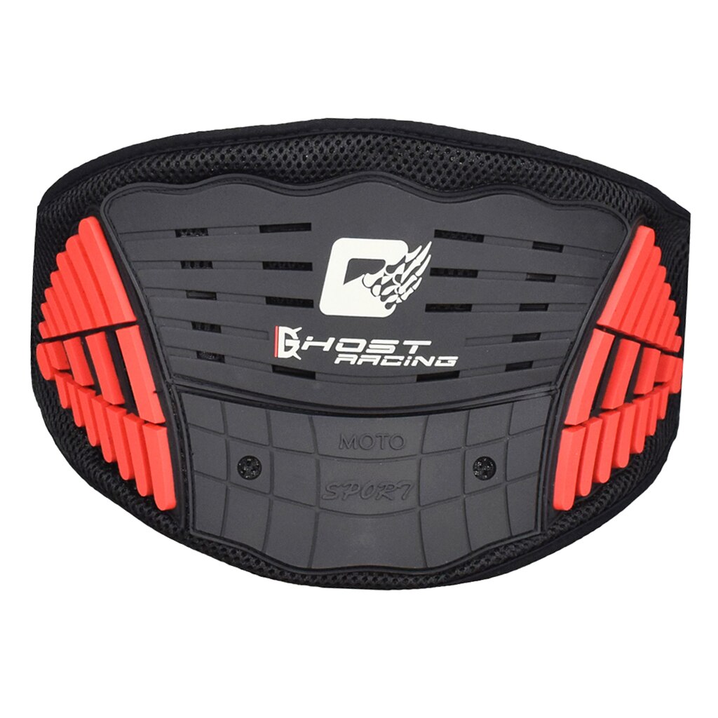 Motorcycle Motocross Racing Kidney Belt Surpport Waist Protector Gear for Skiing Skating: Red