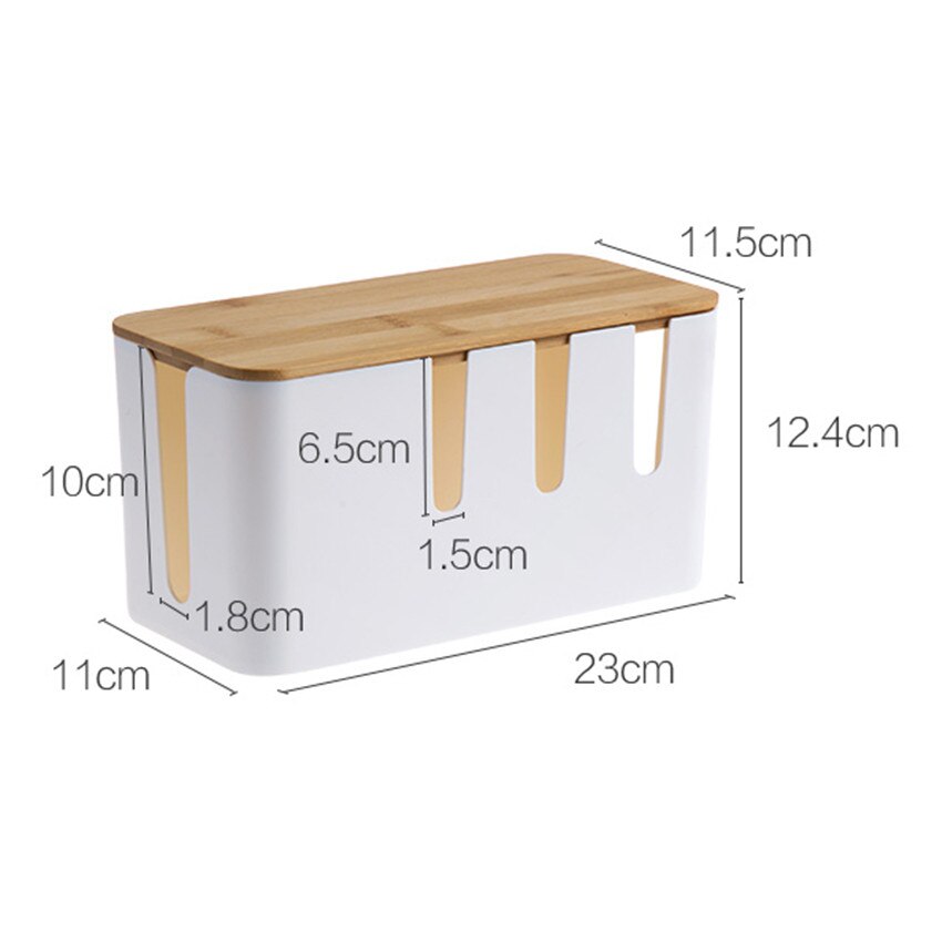 Caja de almacenamiento de enchufes multifuncional, caja organizadora de cables USB para fuente de alimentación de escritorio, caja de almacenamiento de cables Hub para cargador