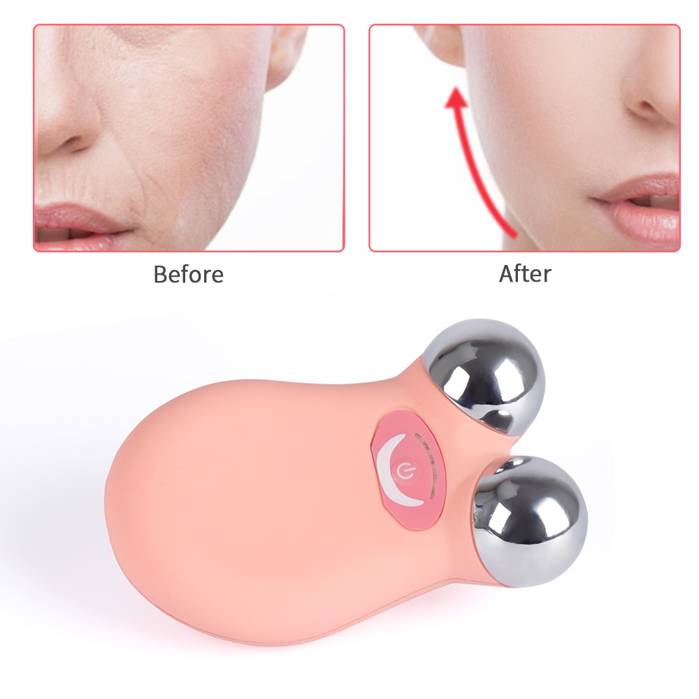 Facial Massager Voor Gezicht Lifting Microcurrent Roller Nek Massage Gezicht Microstroom Apparaat Dubbele Kin Verwijderen Tool V-Gezicht