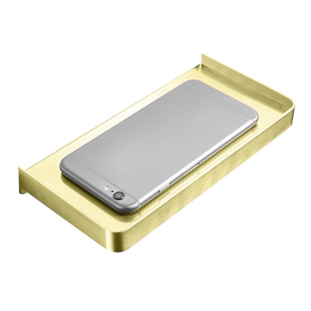 Porta telefono per carta igienica Porta carta in acciaio Mensola per telefono bastone su mensola a muro distributore di carta in rotolo antiscivolo per doccia da bagno: Arancione