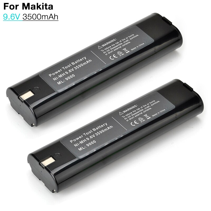 2x 9.6v 3.5ah akku makita 9000 9001 9002 9033 9600 191681-2 192533-0 632007-4 ml900 ml902 903dw akkuporakone