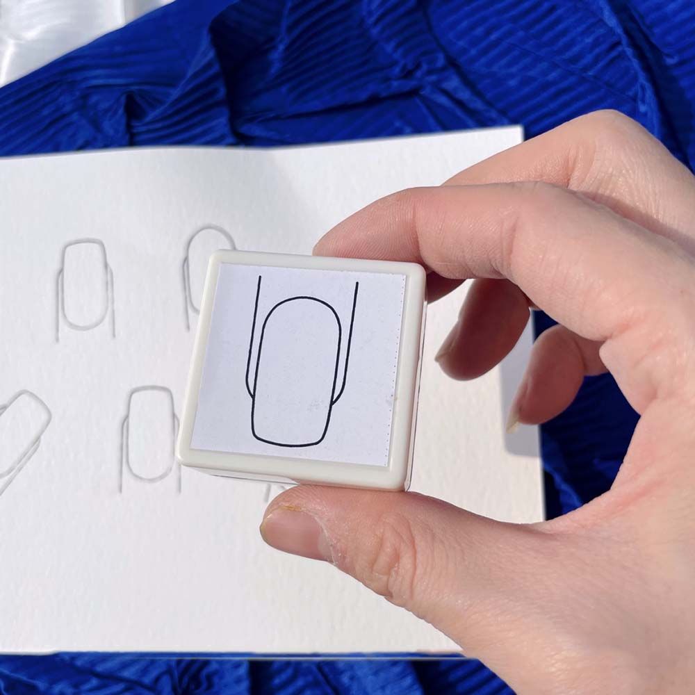 Painting Hand Nail Watercolor Hand-painted Tool Seal Ink Nail Template Stamp Nail Practice Seal Mold Beginners