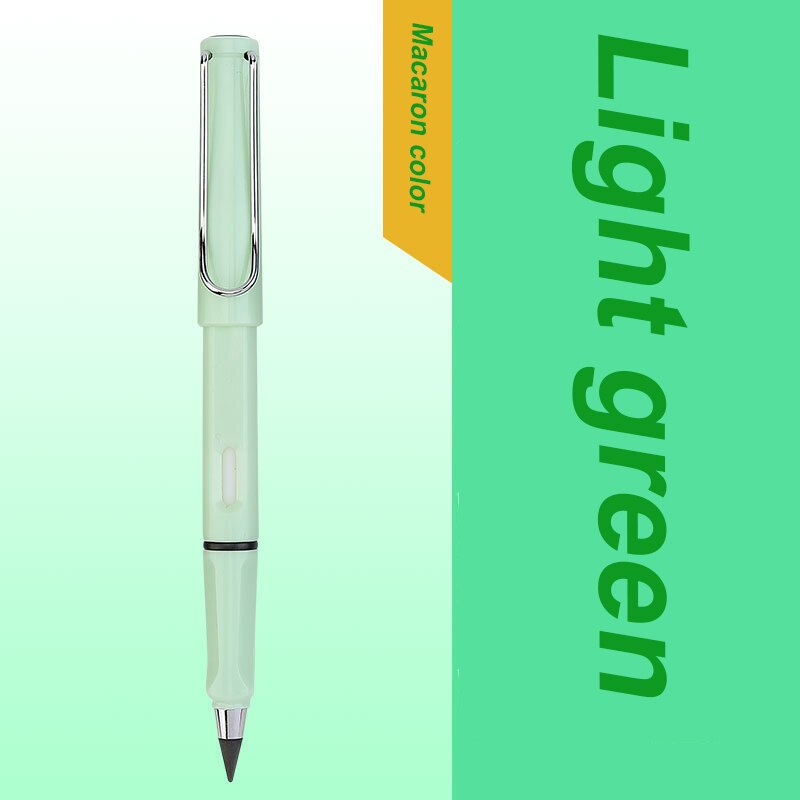 1 pces preto tecnologia sem moagem sem tinta estudantes usam lápis permanentes não pode terminar a escrita e não é fácil de quebrar: light green