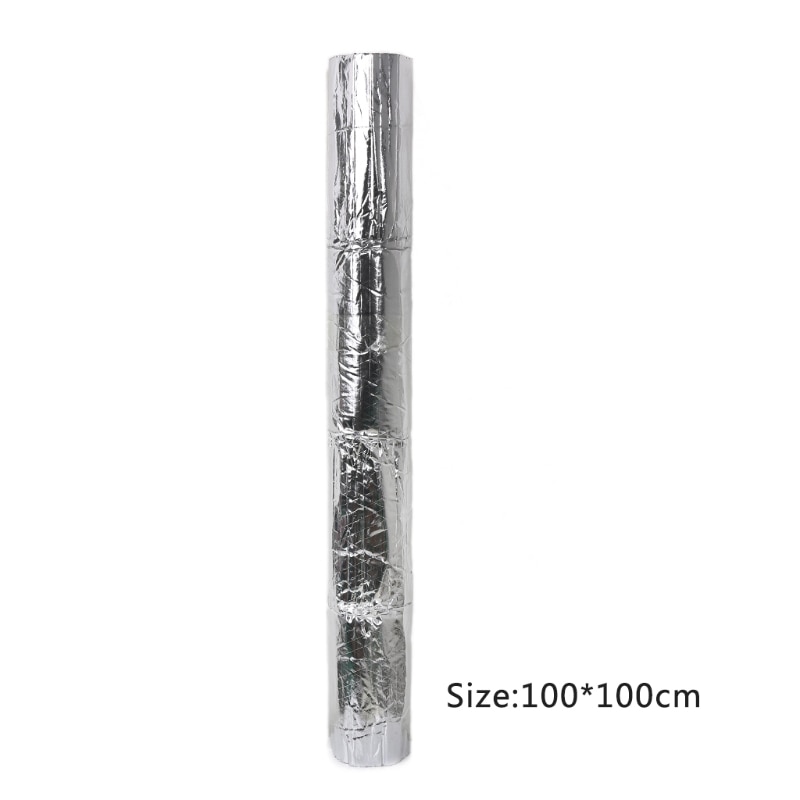 100x100cm Auto Roof Heat Shield Insulation Car Sound Noise Deadener Sheet For Bonnet(Hood) JUN-6C