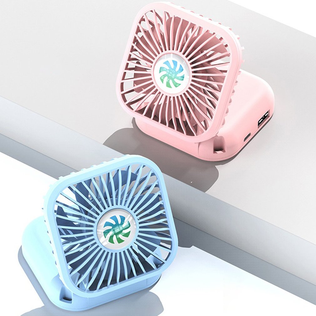 Mini Usb Opladen Geruisloze Desktop Elektrische Ventilator Decoratie Cool Air Hand Held Reizen Cooler Cooling 3000Mah