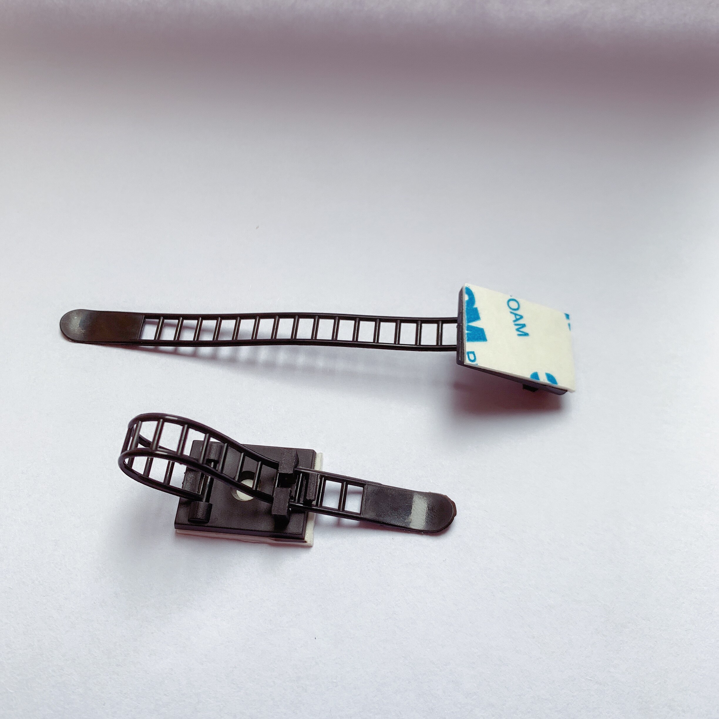 10pcs Adjustable Cable clamps Wiring Accessories Tie Mounts Environmental protection Screw holes Adhesive Beamline Ties