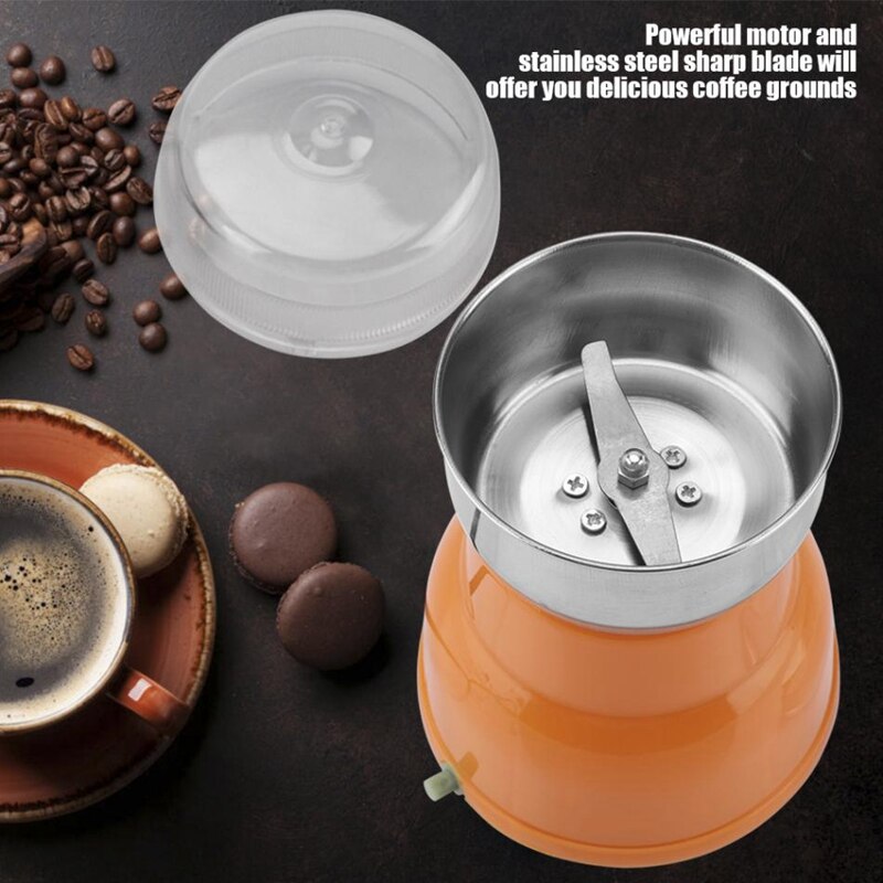 Elektrische Rvs Koffieboon Grinder Home Slijpen Freesmachine Koffie Accessoires-Eu Plug