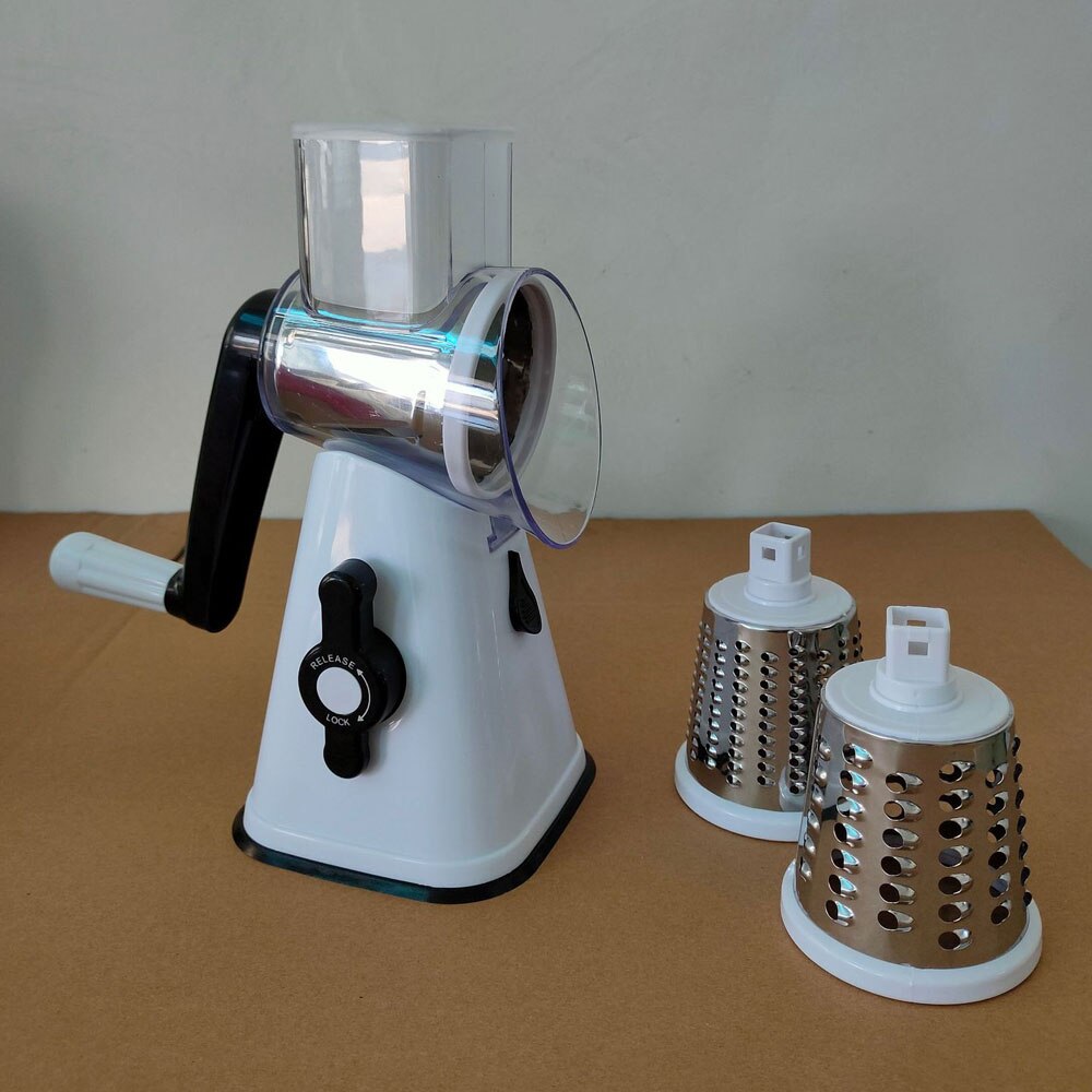 Handleiding Groente Cutter Rotar Slicer Chopper Keuken Gadgets Multifunctionele Rasp Aardappel Veggie Knoflook Voedsel Slijpmachine: 042-white