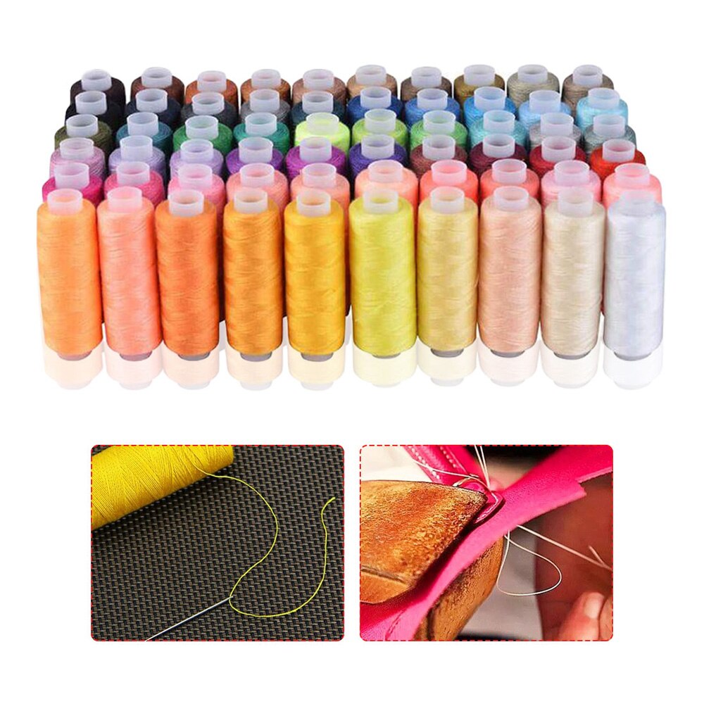 60 Color 250 Yard Sewing Thread Polyester Thread Set Strong And Durable Sewing Threads For Hand Machines