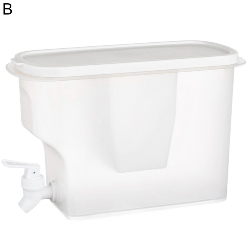 3.8L Drink Dispenser Chic Large Capacity Milk Beverage Dispenser Sturdy Juice Dispenser: White B