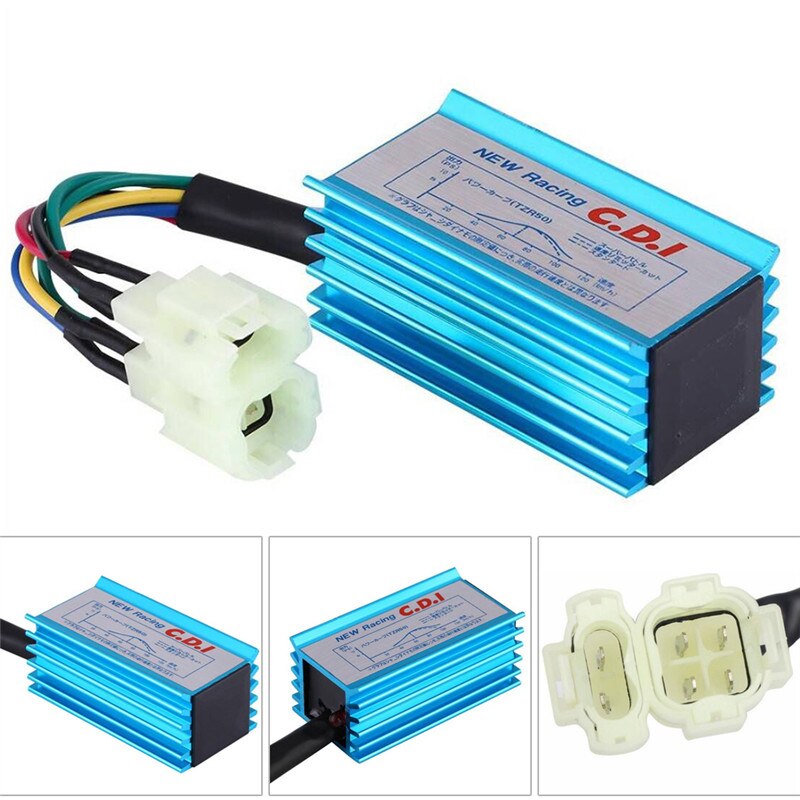 6pin Performance Racing Cdi Box + Bobine Voor GY6 Scooter Bromfiets 50CC 150CC