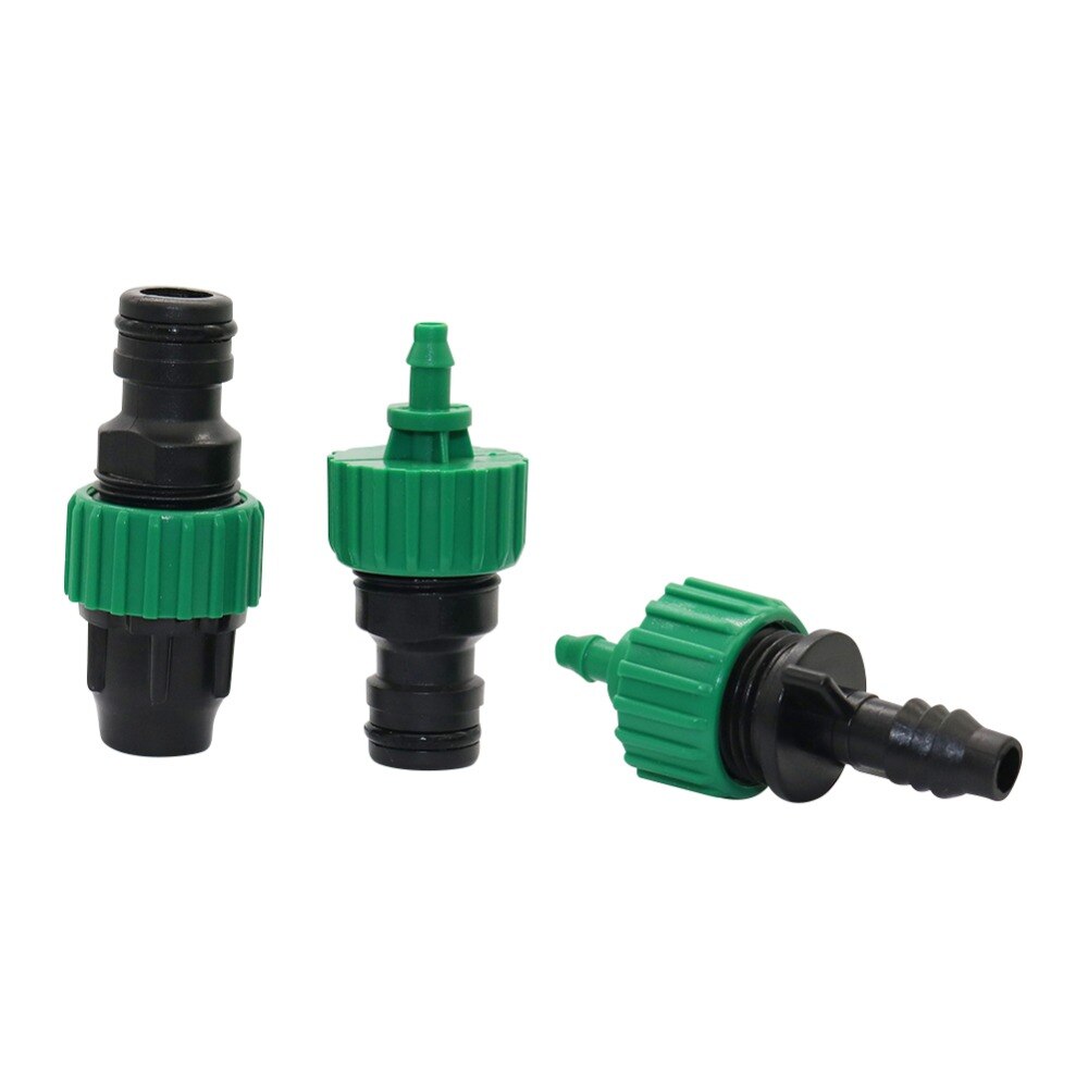 Reduzierung Schlauch Schnell Anschluss Garten Bewässerung Gerade stecker Landwirtschaft werkzeuge Gewächshaus Bewässerung Adapter 3 setzt