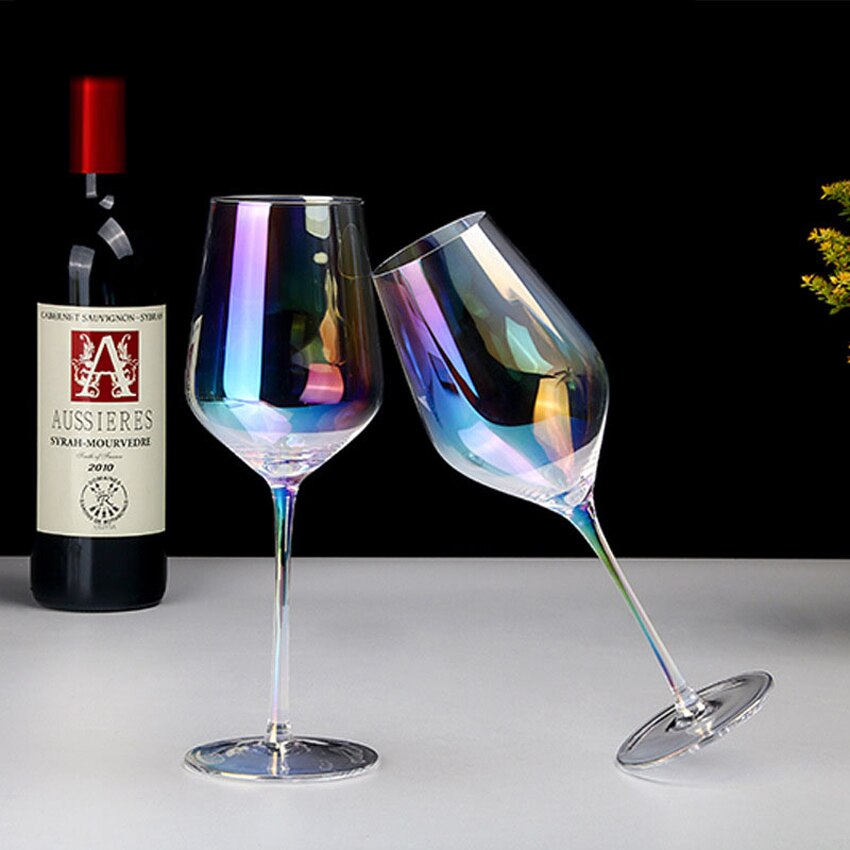 Lead free crystal glass cup handmade rainbow cup Cocktail glasses wine glass champagne glasses wedding glasses home decoration