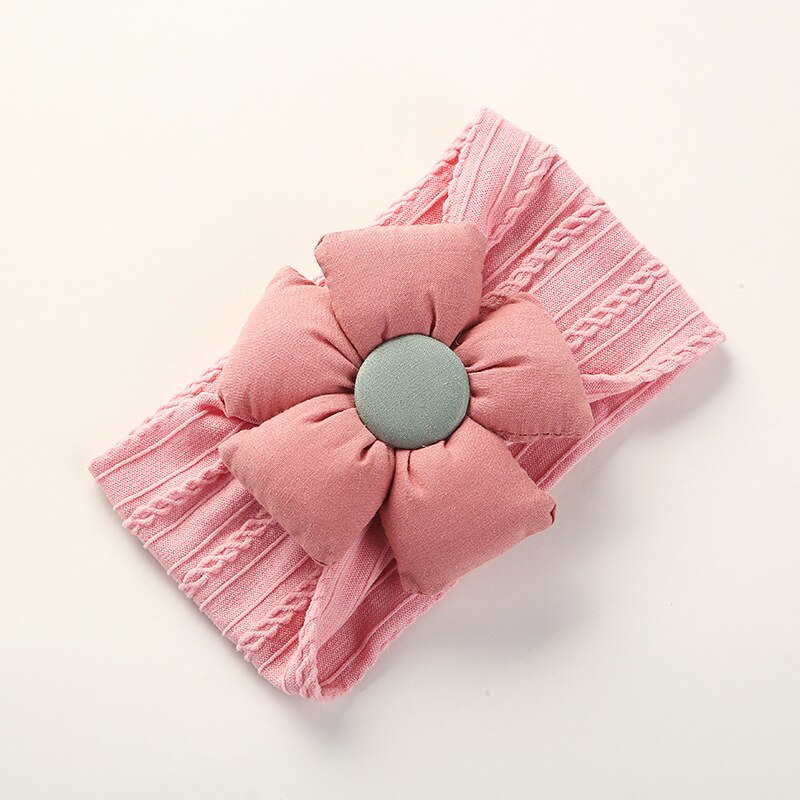 Floral Baby Girl Headbands Baby Hair Accessories Toddler Girls Bows Baby Girl Items: Mauve