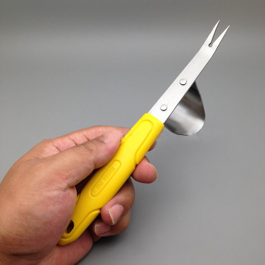Weeder de mano de acero inoxidable, herramientas de escarda para jardín, césped y jardín, trasplante de tierras de granja, tenedor de excavación, deshierbe de jardinería
