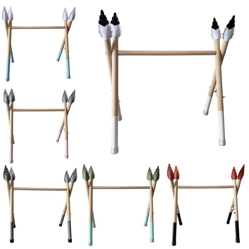 1 set nordic baby speelmat, houten speelmat, fitnessrek, educatief speelgoed voor kinderen