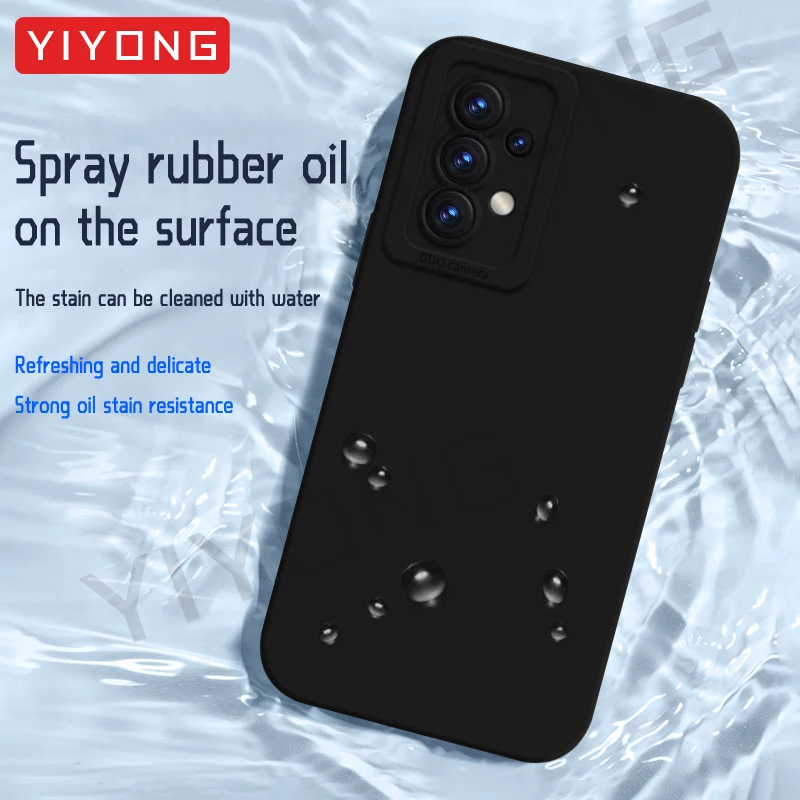 For Samsung A52 A53 Case YIYONG Original Liquid Silicone Soft Cover For Samsung Galaxy A52 s A52s A55 A54 5G A 52 53 Phone Cases