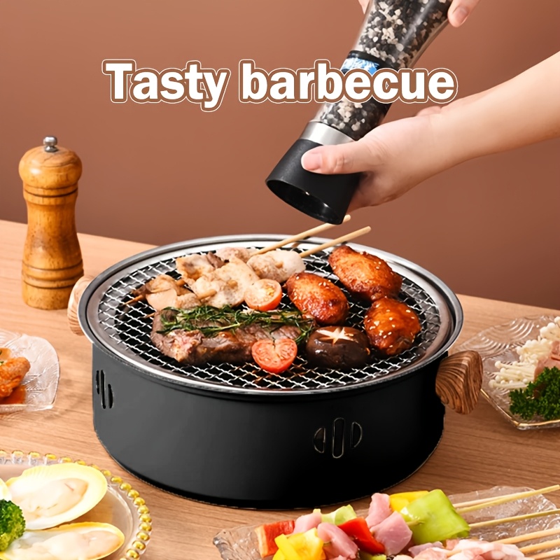 1 kullgrill i rustfritt stål, bærbar utendørsgrill, brukervennlige piknikutstyr, ideell til jul