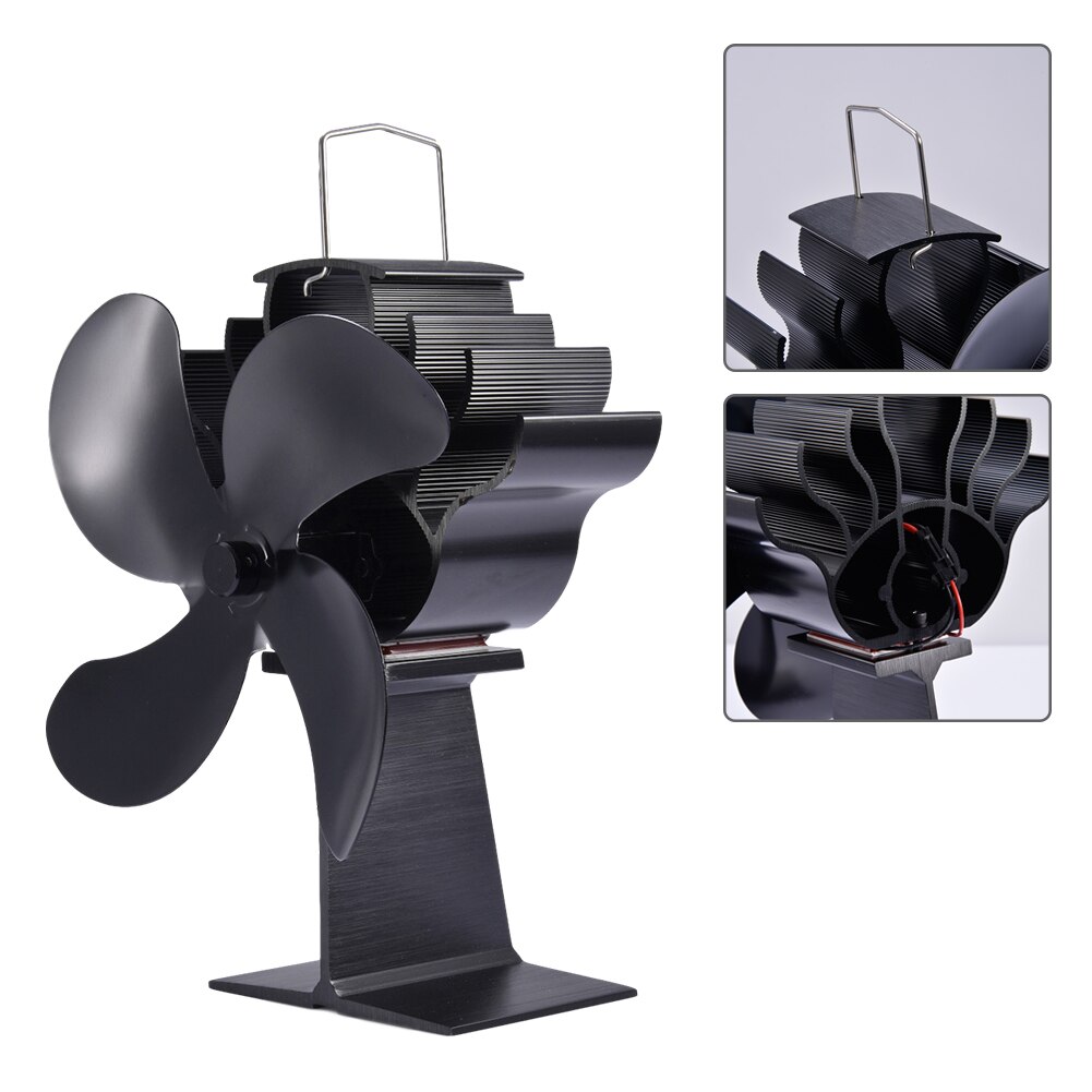 Fireplace Fan Eco Friendly Thermoelectric Power Blower Quiet Home Fireplace Fan Efficient Heat Distribution