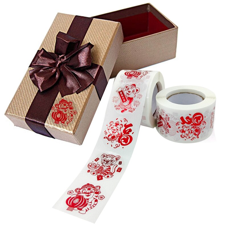 2 Pack Year Sticker Fu Character Sticker Year of the Tiger Chinese Year Decoration Sticker