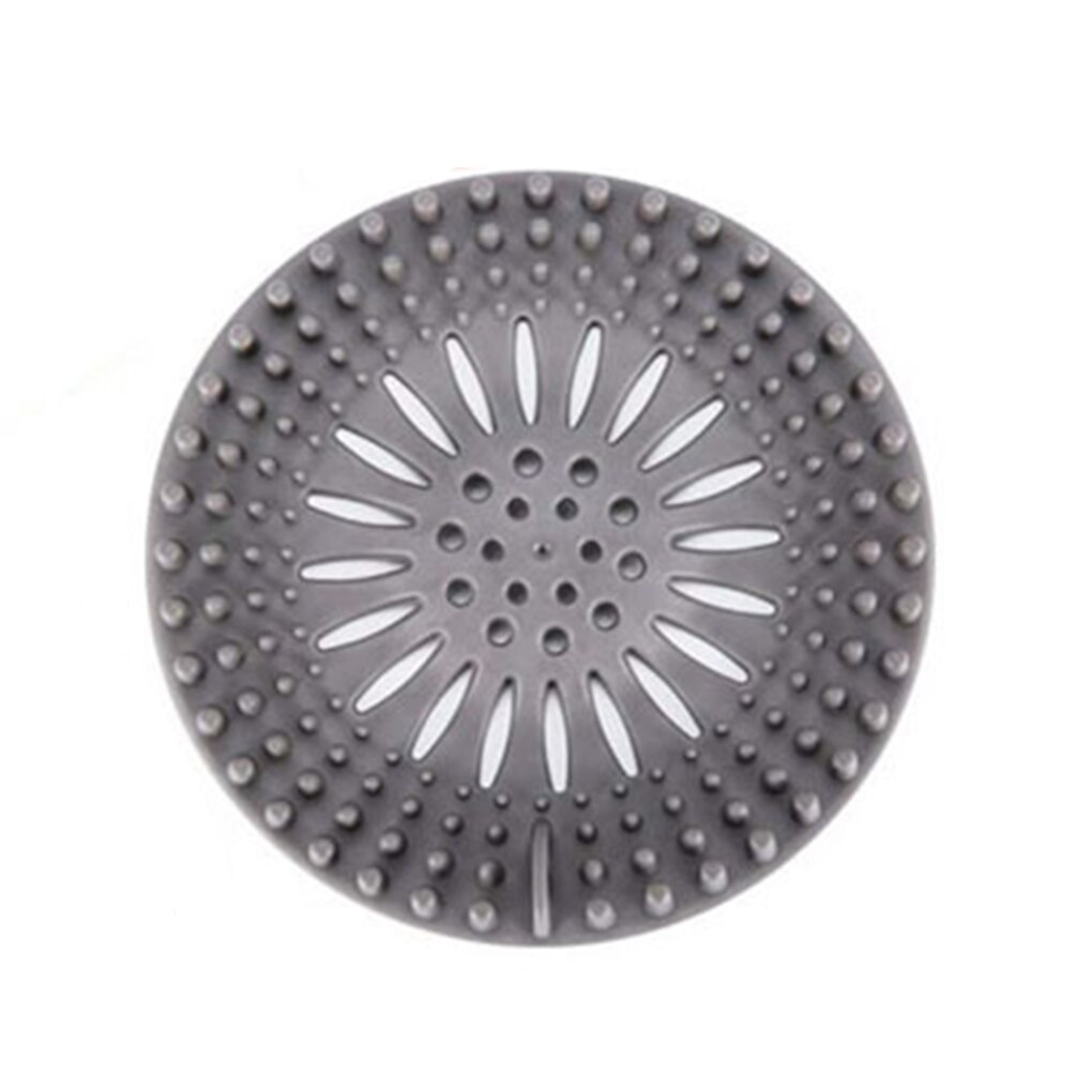 TPR évier égout filtre sol Drain crépine eau cheveux bouchon bain receveur douche couverture cuisine salle de bain Anti sabot: Gris foncé