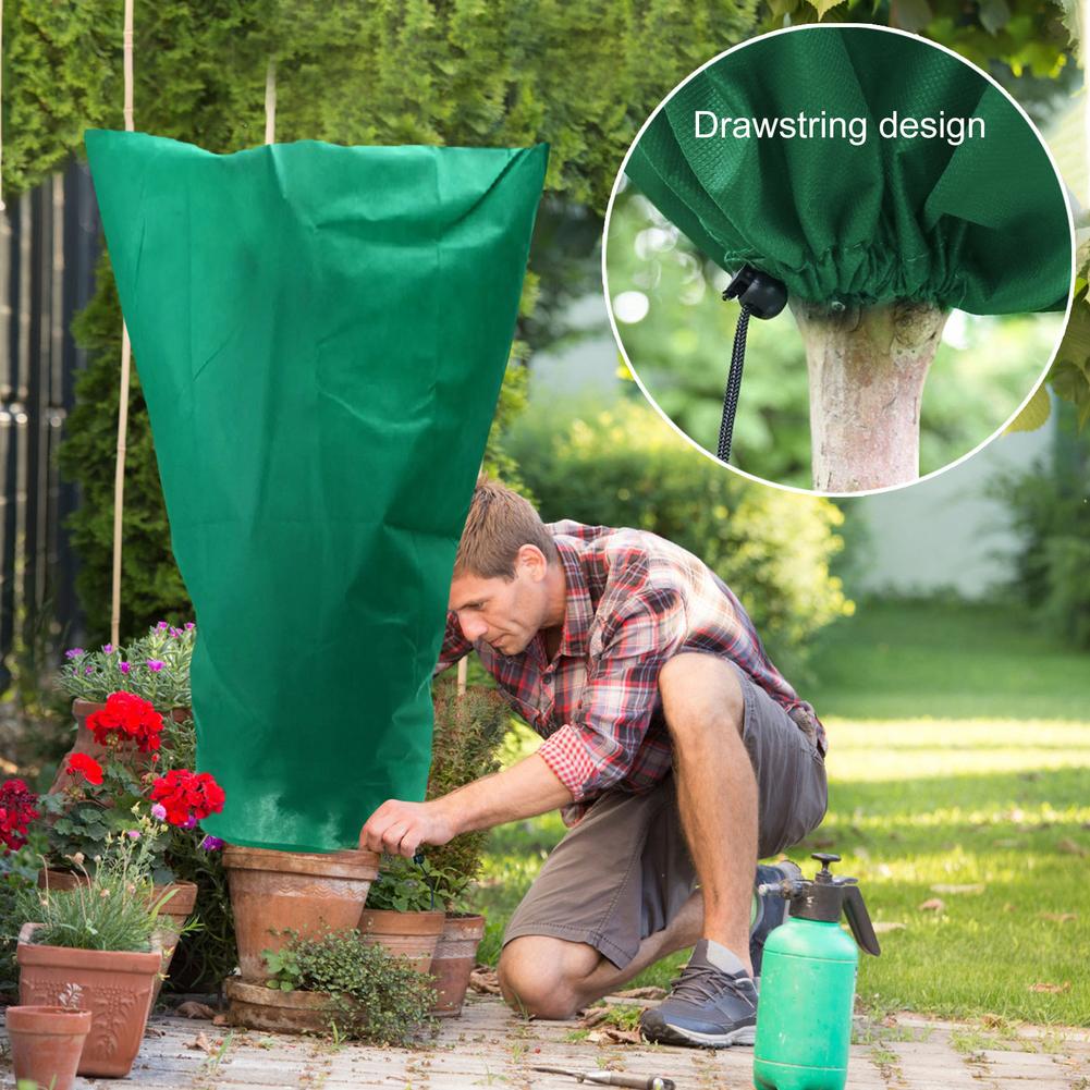 Bolsa de protección de invierno para plantas de 2x2,4 M, cubierta duradera para escarcha de árbol, protege las plantas del aire frío, nieve, Material Degradable