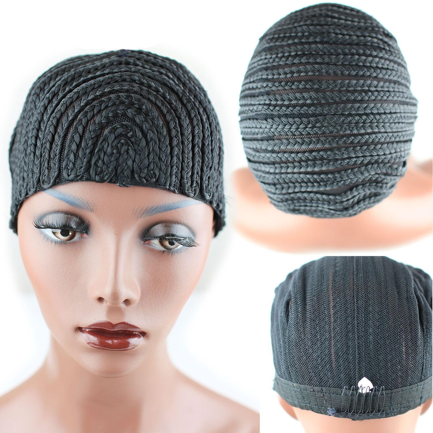 Cornrows Wig Cap Easier To Sew In With Adjustable ... – Vicedeal