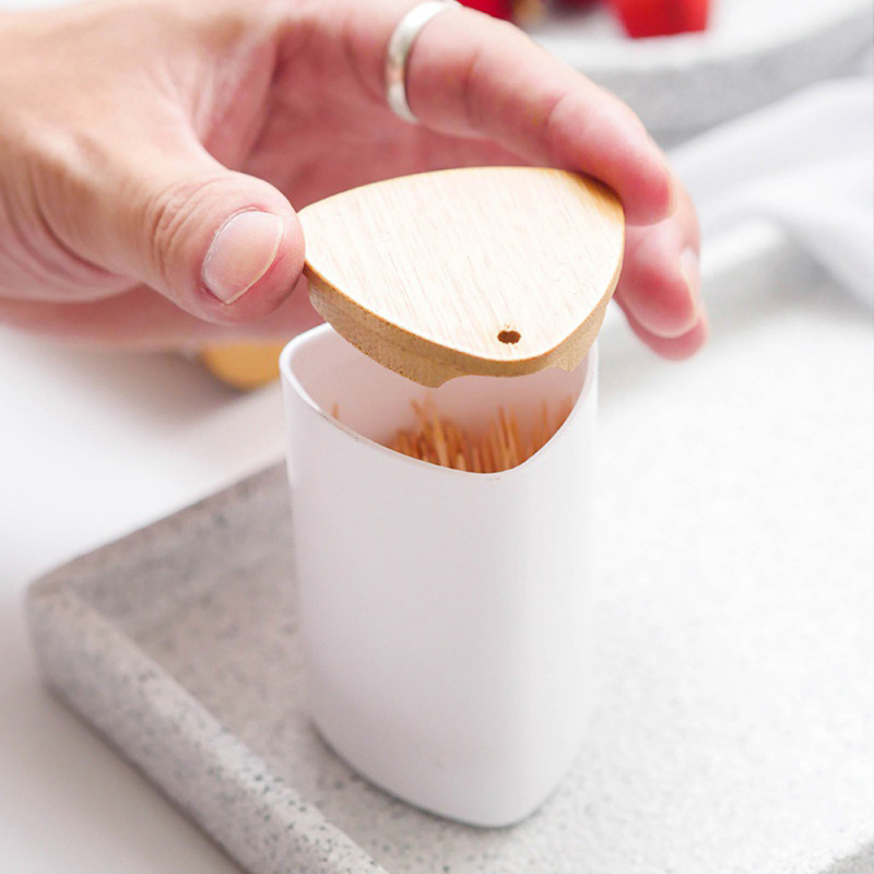 Keuken Tandenstoker Doos Huishoudelijke Tandenstoker Houder Container Woonkamer Draagbare Tandenstoker Dispenser Opslag Emmer Opbergdoos