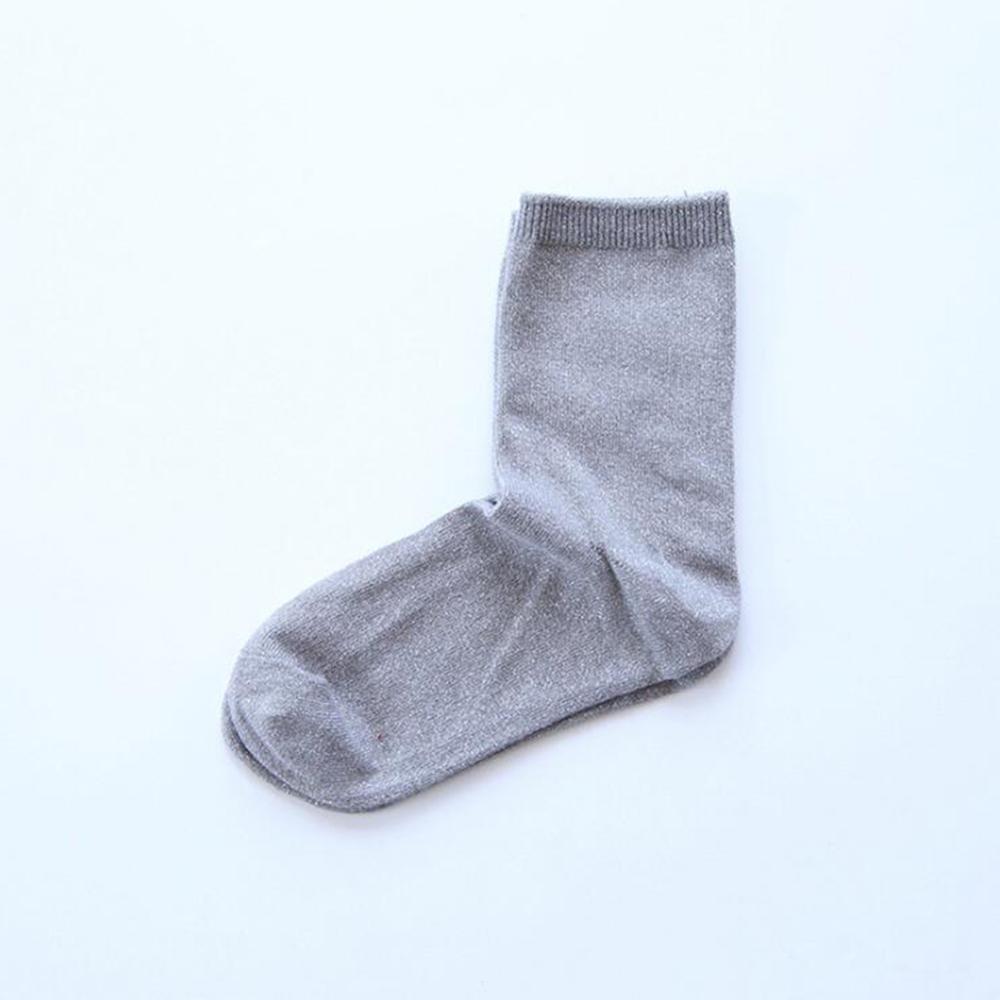 Moda błyszczące Bling polka kropka skarpetki damskie najwyższej jakości błyszczące błyszczące skarpetki główna ulica jasne musujące skarpetki: 1