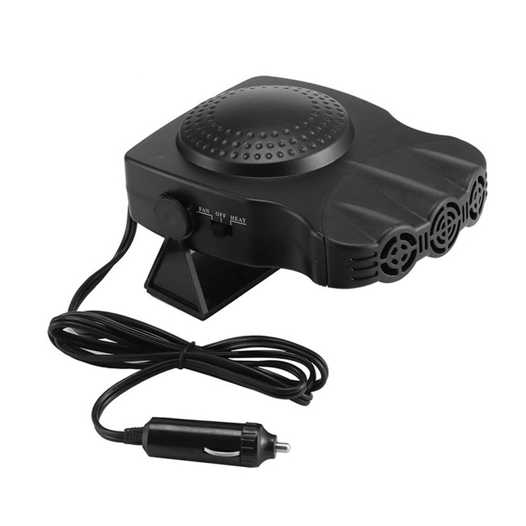 Auto Heater Fan Portable Car Heater Auto Heater Cooling Fan 3-Outlet Defrosts Defogger 12V 150W d7: Default Title