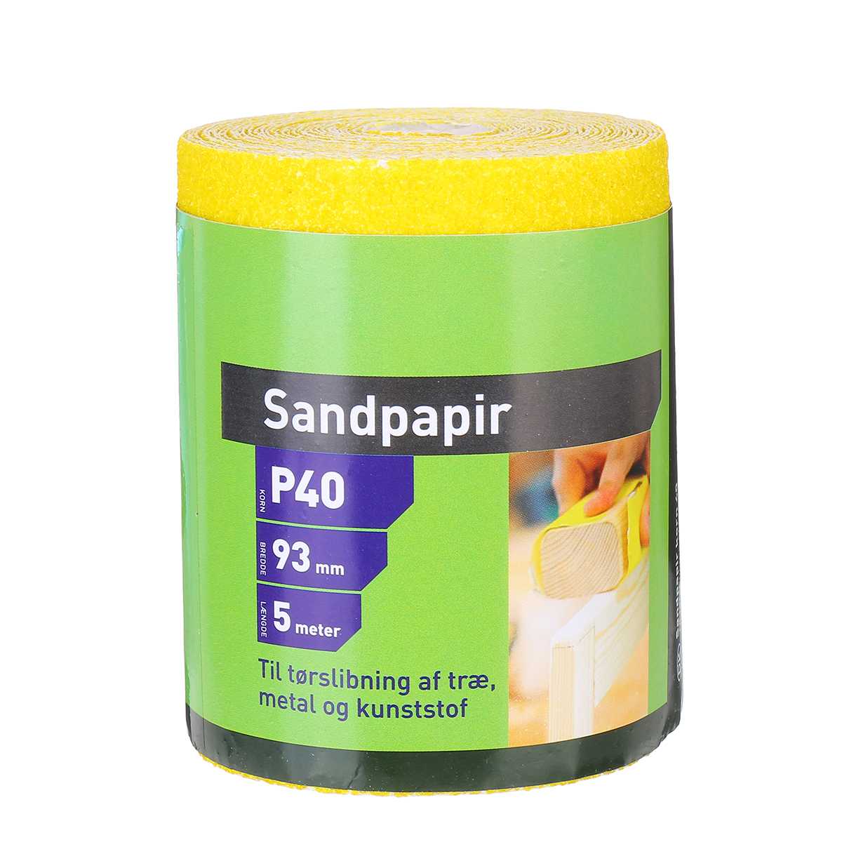 5m Aluminium Oxide Sandpaper Sanding Roll 40 60 80 120 180 Grit Sand Paper Roll Woodwork Metalwork Abrasive Tool: 40