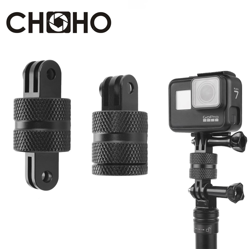 Adaptateur métallique en Aluminium pour Gopro 8 9 10, trépied 1/4 &quot;cnc en alliage, rotation à 360 ° pour Go Pro Hero SJCAM Xiaomi Yi 4k