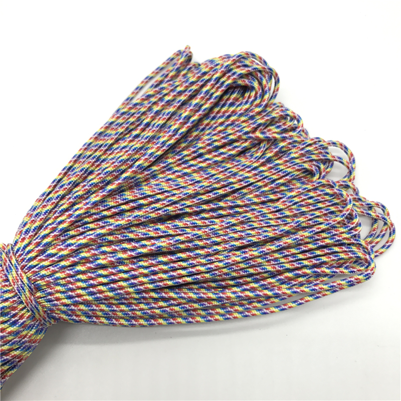 10 jardów/Lot 2mm linka spadochronowa smycz liny Mil Spec typu jeden Strand wspinaczka Camping Survival sprzęt DIY biżuteria, dzięki czemu: 29